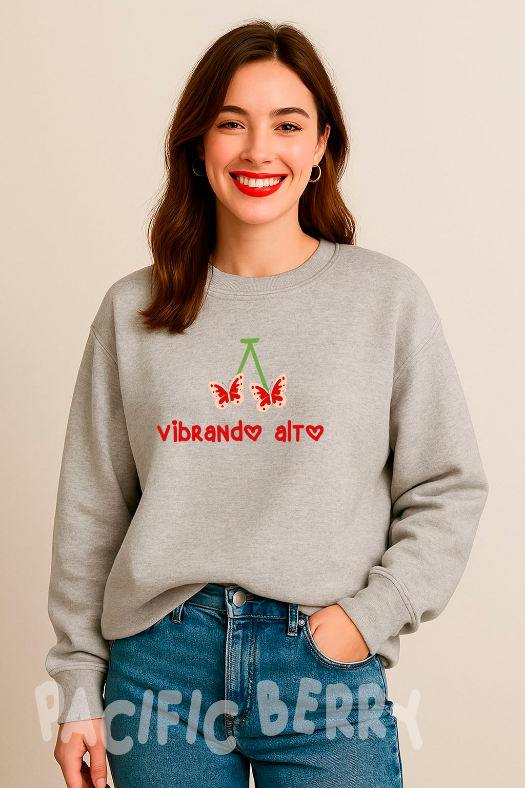POLERA OVERSIZE MARIPOSA VIBRANDO ALTO